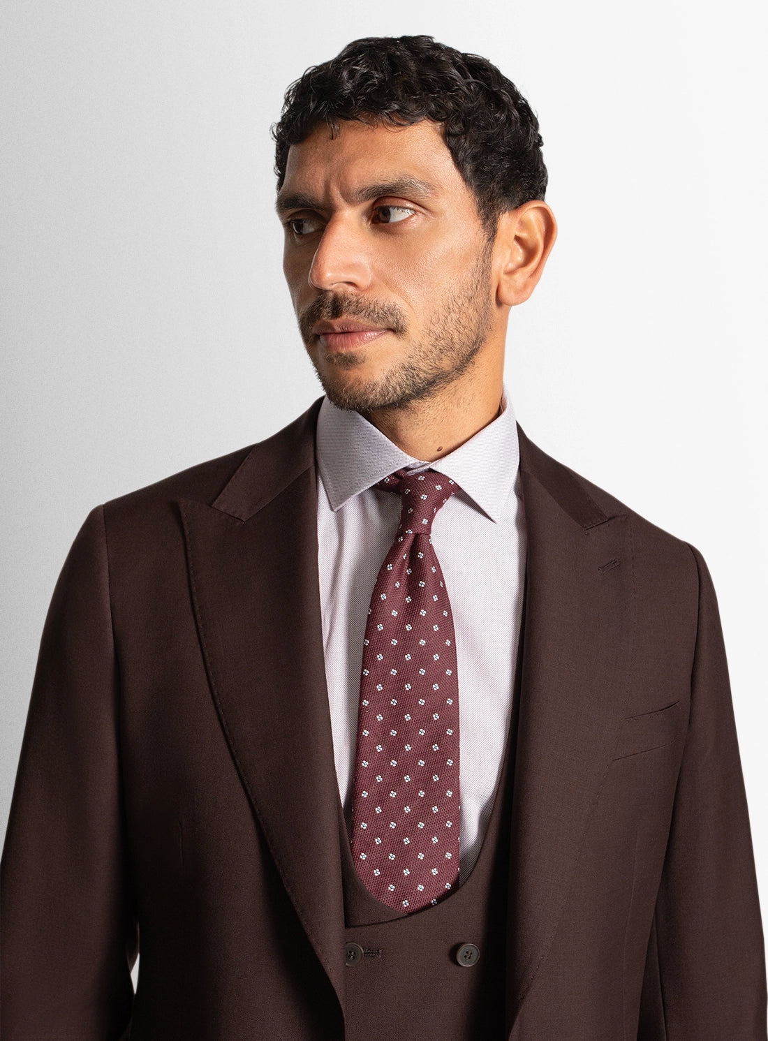 Mens Suit Red Wool