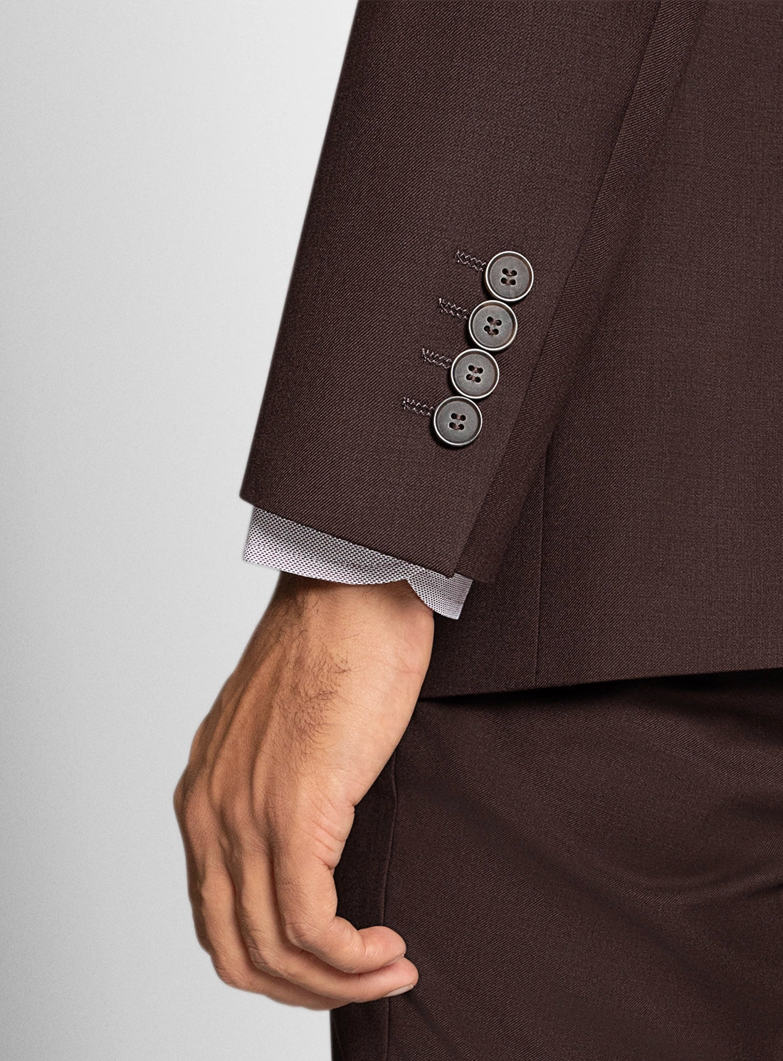 Mens Suit Red Wool