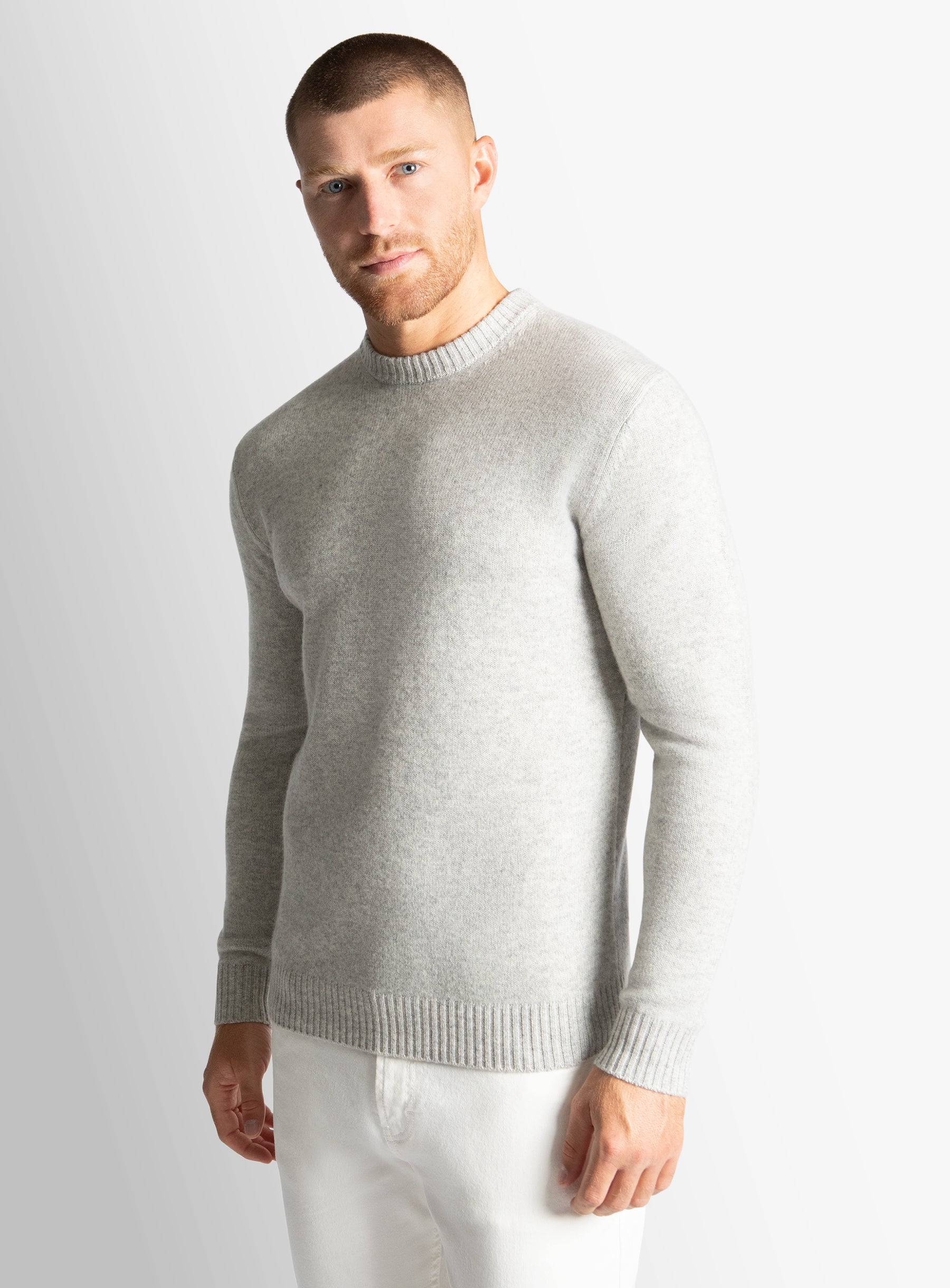 Ash Wool/Cashmere Crewneck Knit