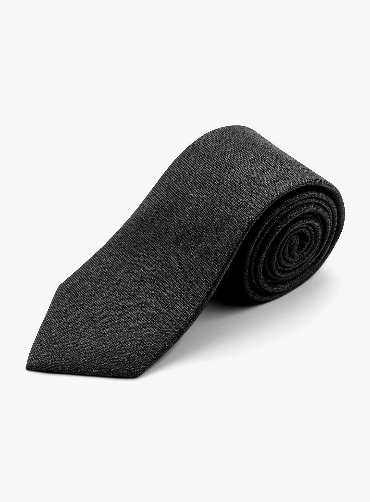 Textured Black Tie