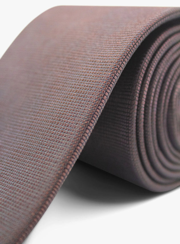 Textured Brown Tie