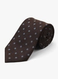 Brown Diamond Silk Tie