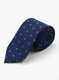 Micro Dot Navy Silk Tie