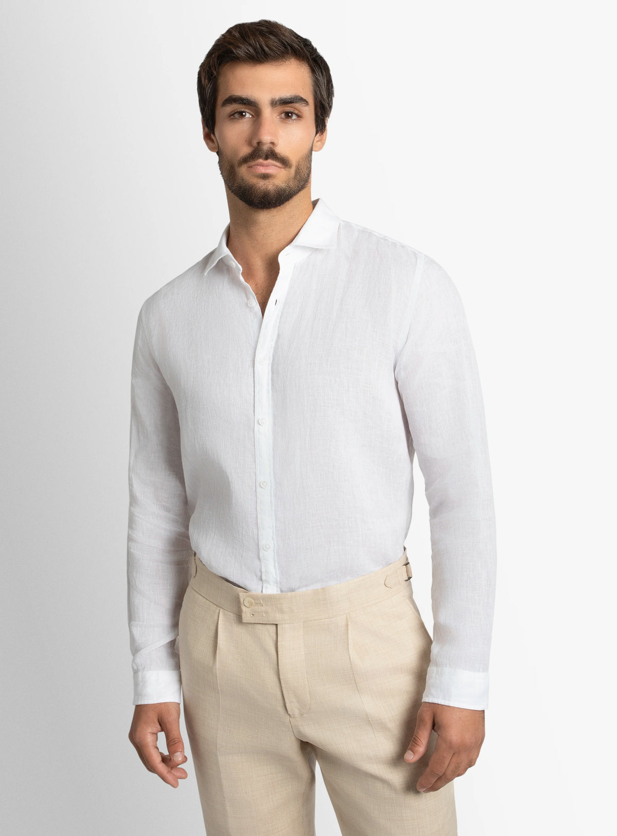 Verano White Linen Shirt