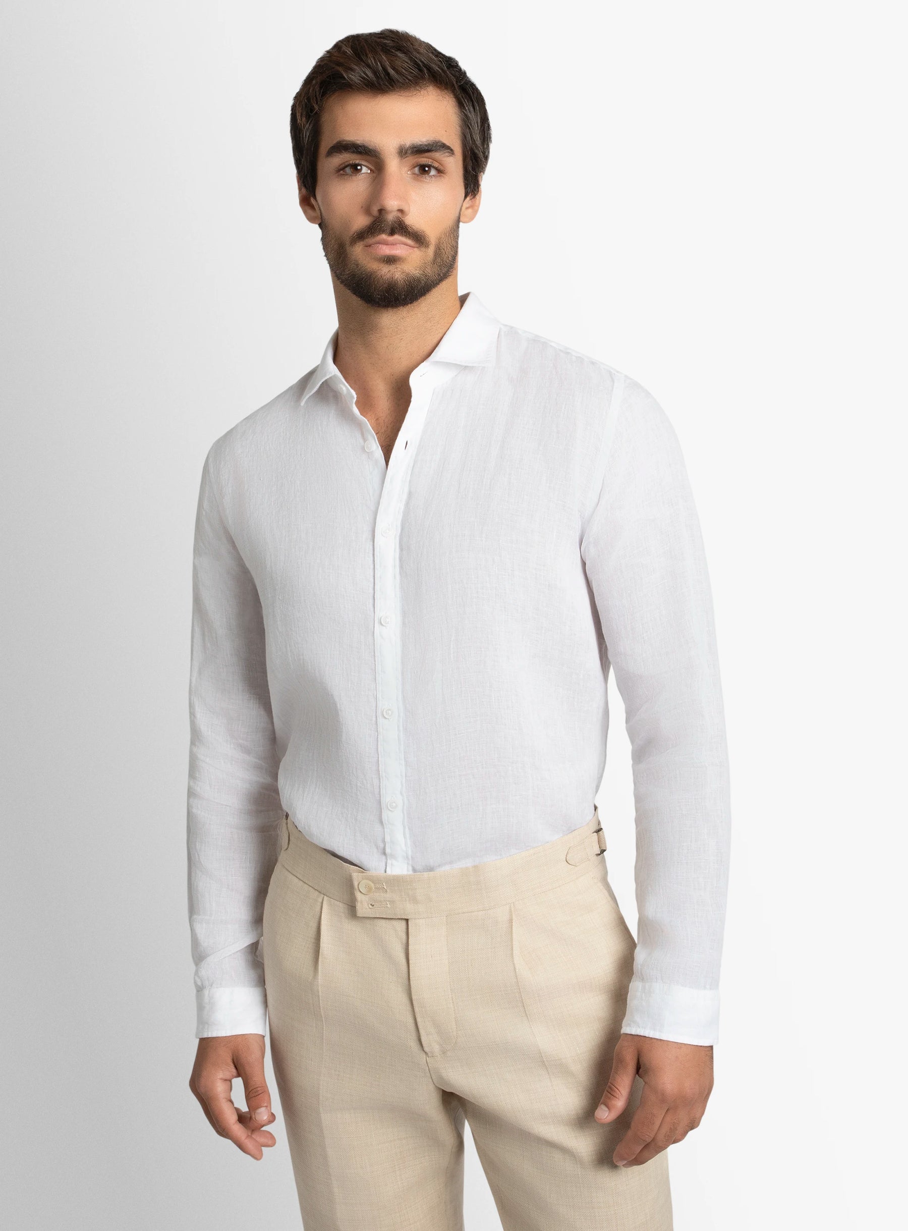 Verano White Linen Shirt