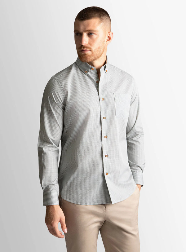 Merano Green Dot Print Shirt