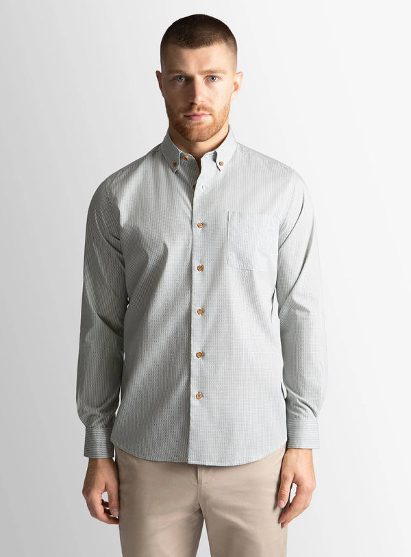 Merano Green Dot Print Shirt