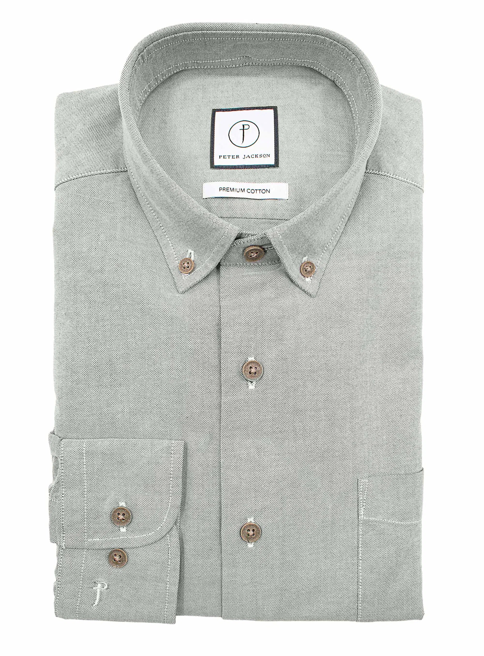 Merano Green washed Oxford Shirt