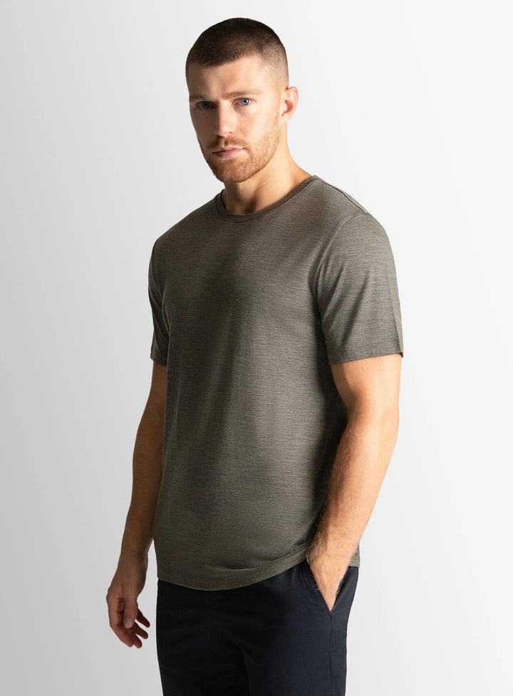 Merino Wool Sage Tee