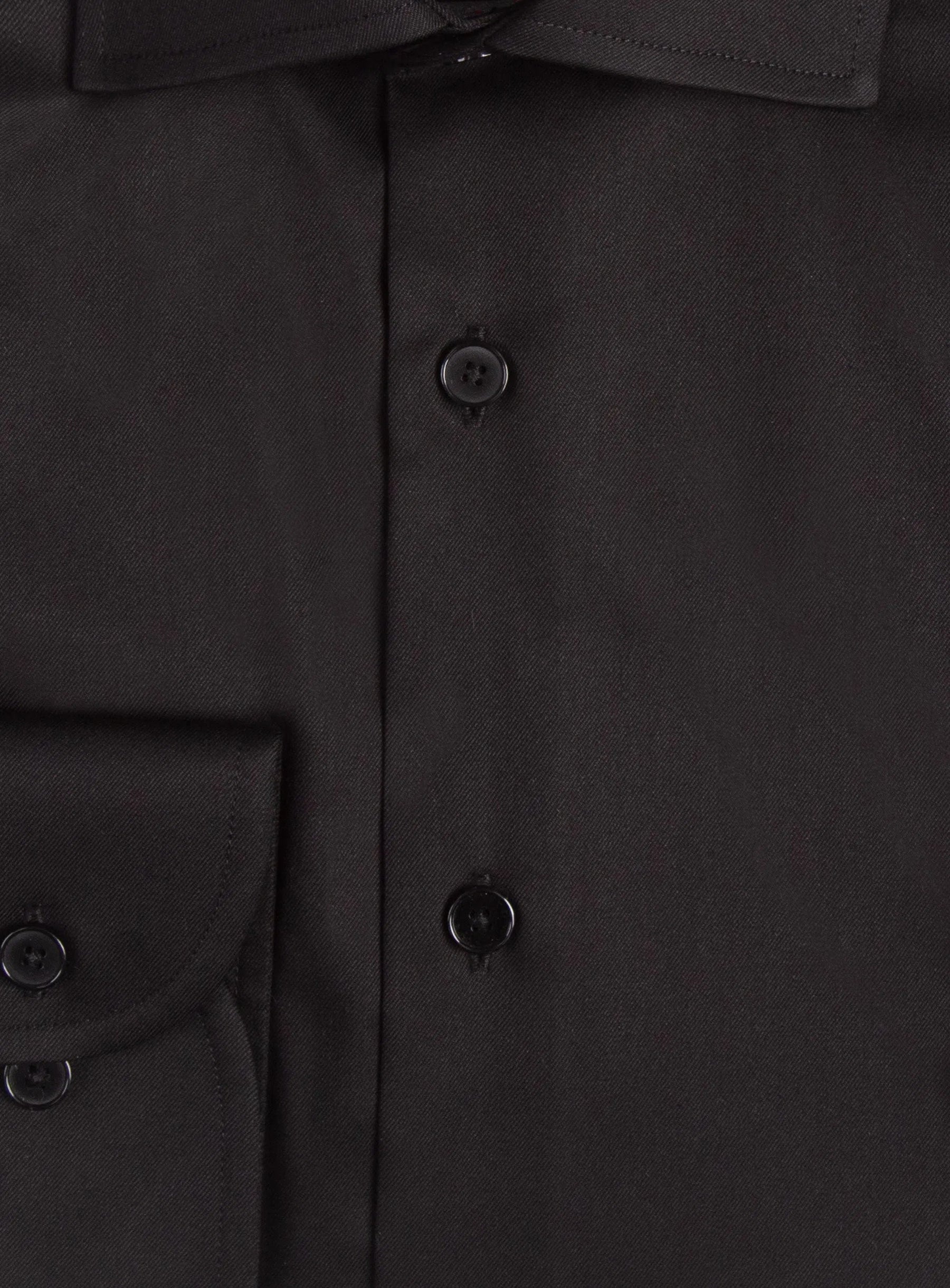 Milan Black Twill Shirt