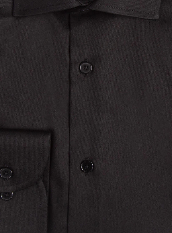 Milan Black Twill Shirt