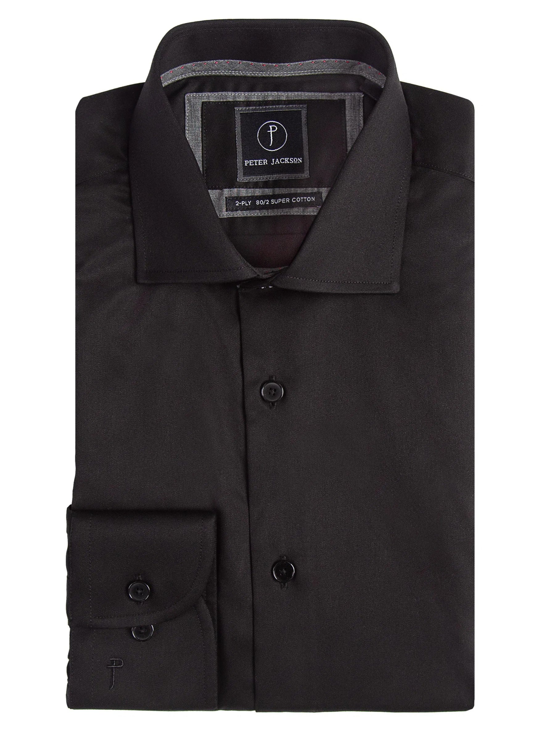 Milan Black Twill Shirt