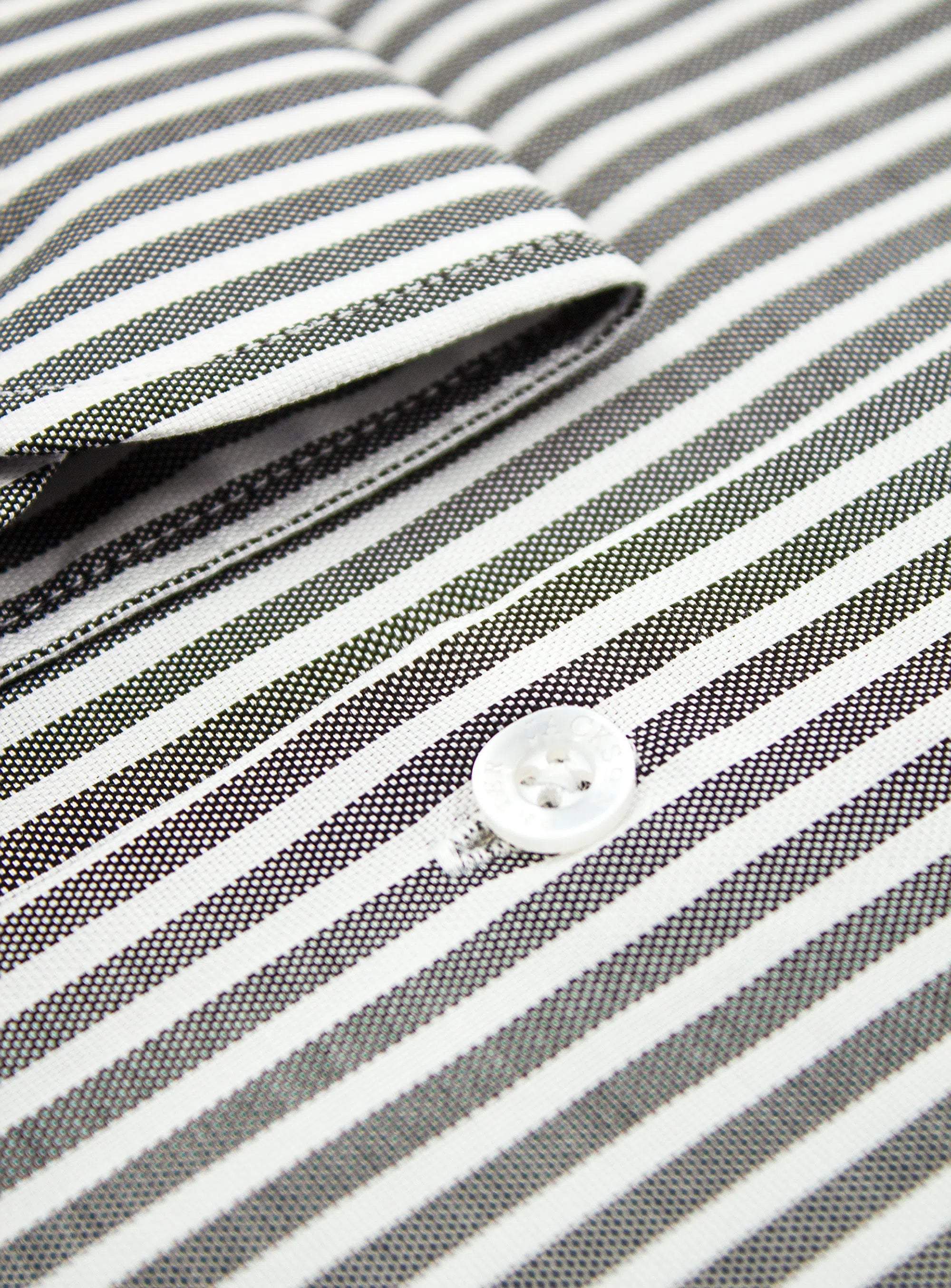 Milan Black & White Oxford Stripe Shirt