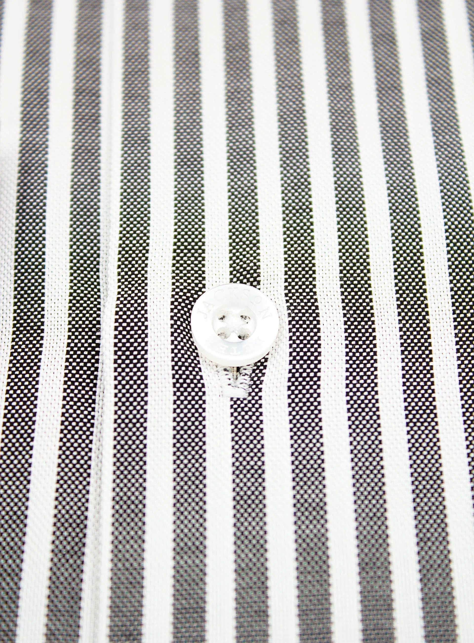 Milan Black & White Oxford Stripe Shirt