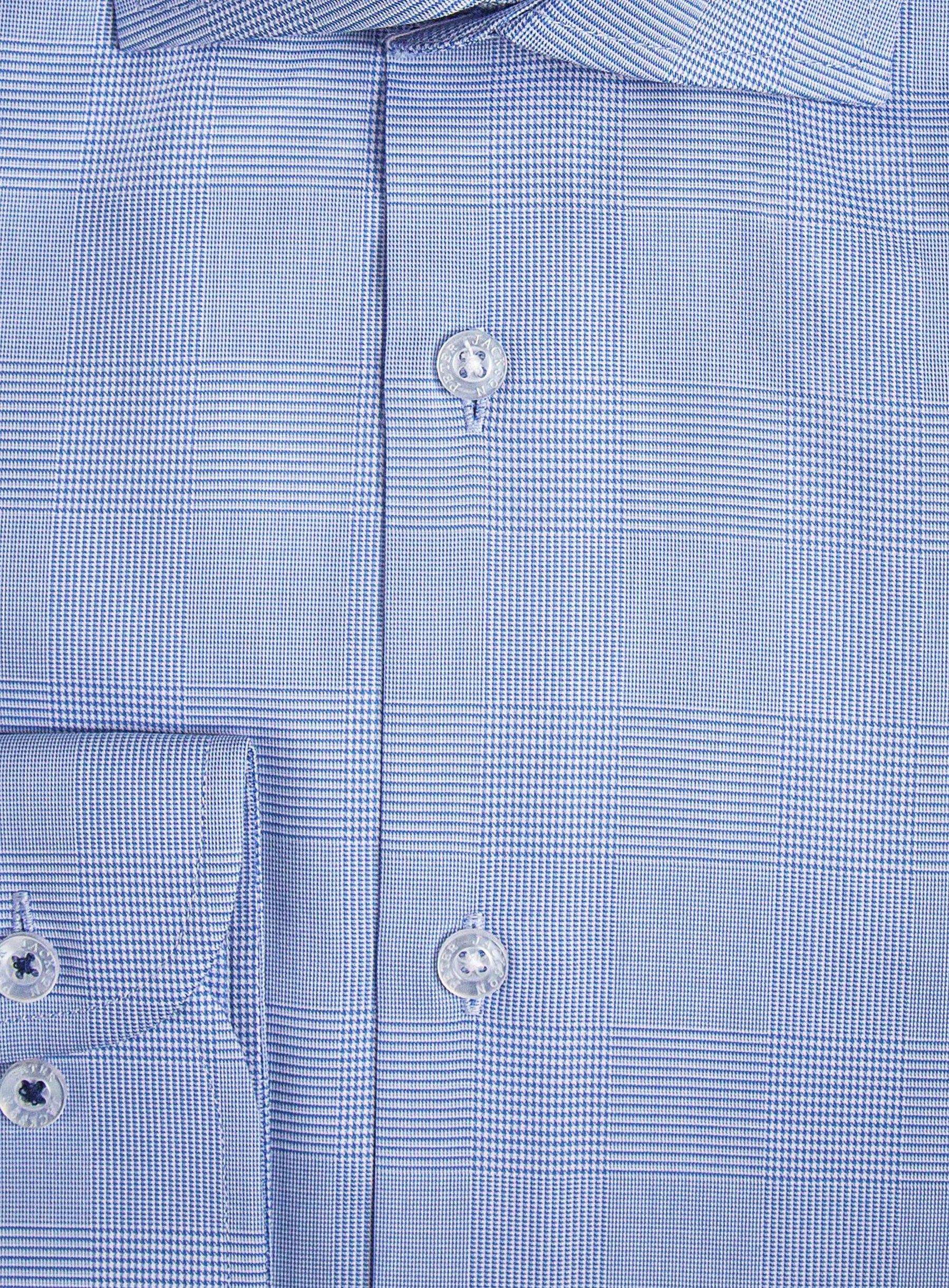Milan Blue Classic Check Shirt
