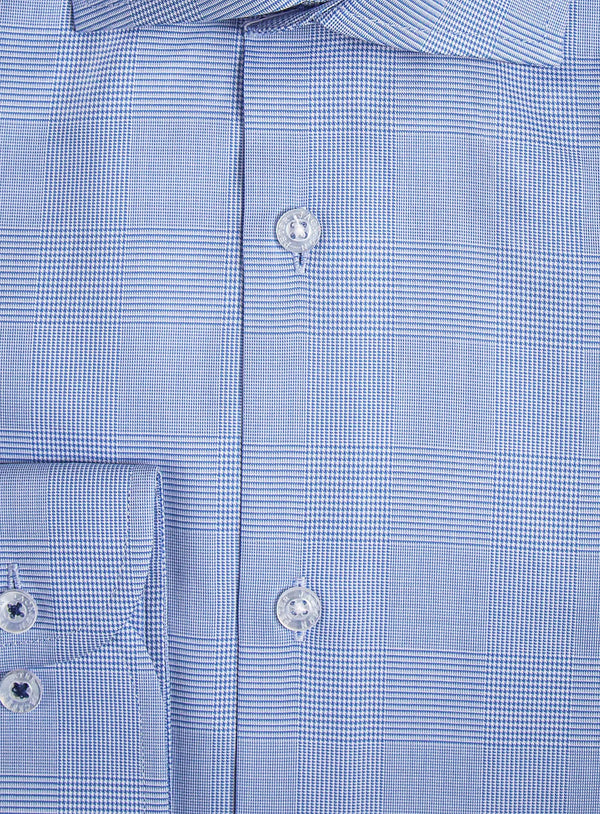 Milan Blue Classic Check Shirt