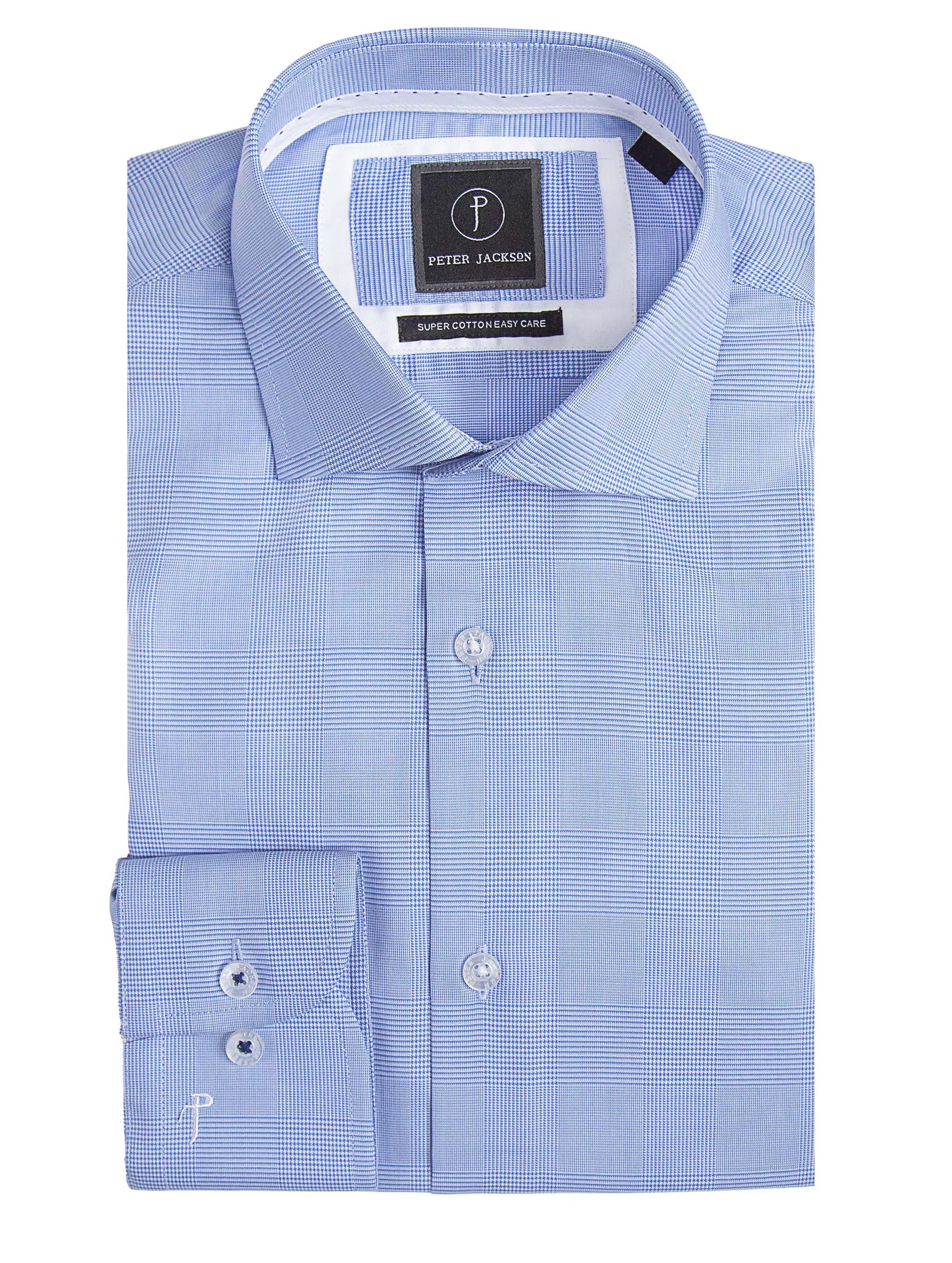 Milan Blue Classic Check Shirt