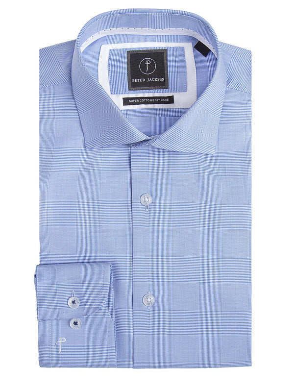 Milan Blue Classic Check Shirt