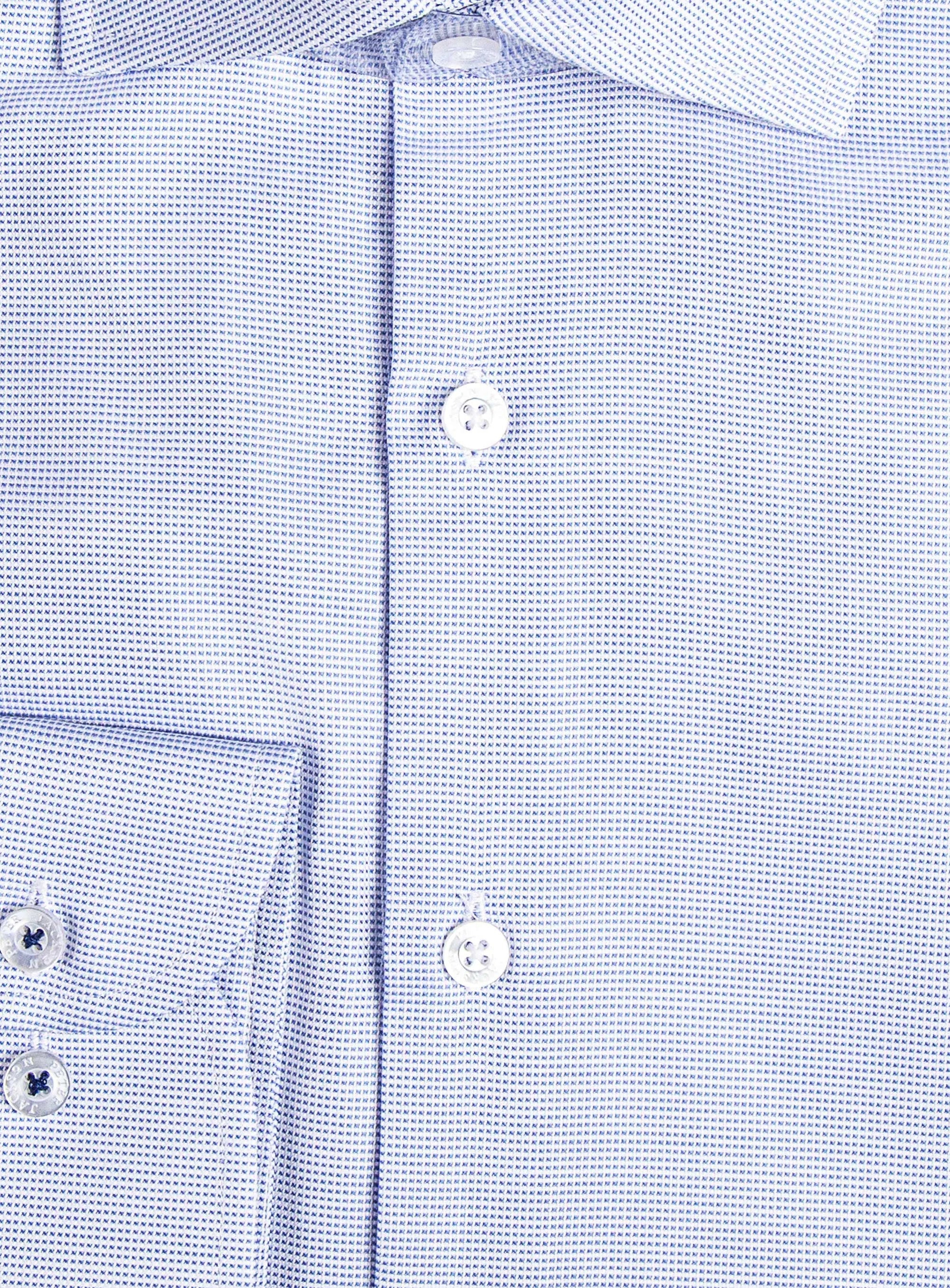 Milan Blue Micro Shirt