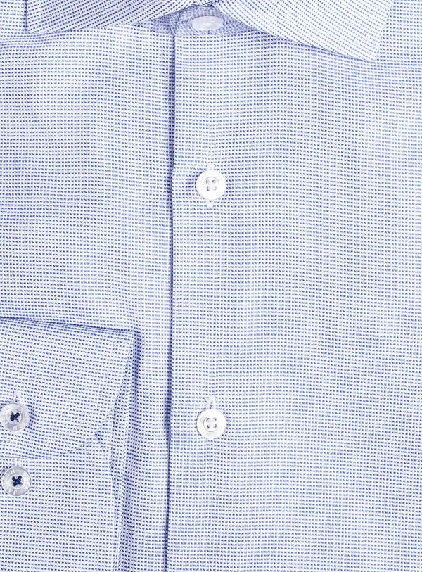 Milan Blue Micro Shirt