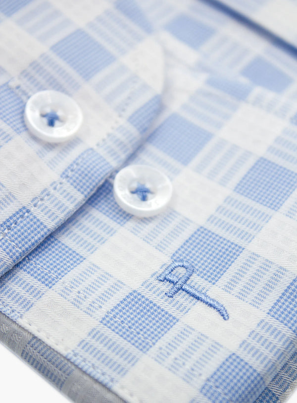 Milan Blue/White Plaid Shirt
