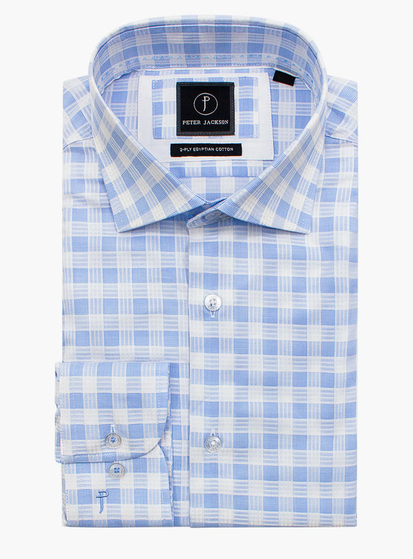Milan Blue/White Plaid Shirt