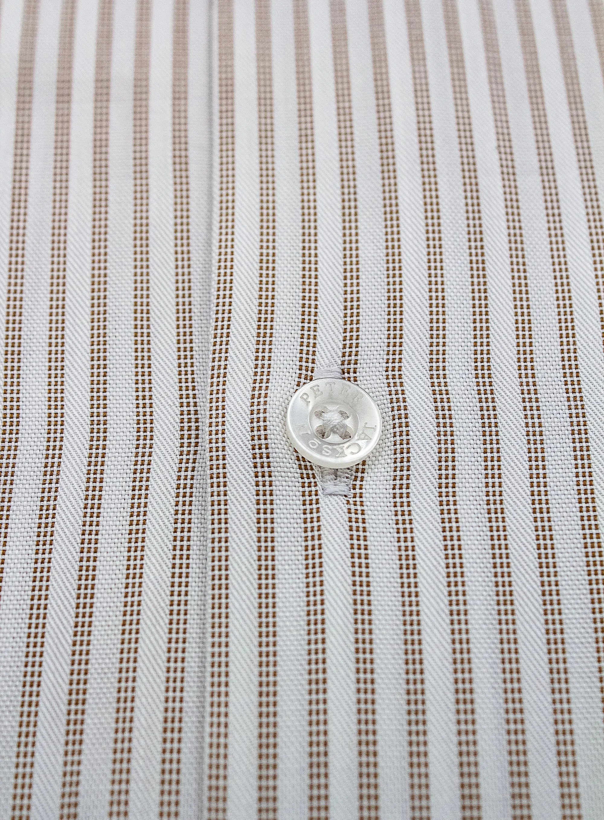 Milan Classic Stripe Chocolate Shirt