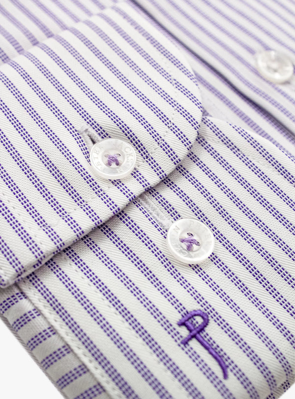 Milan Classic Stripe Grape Shirt