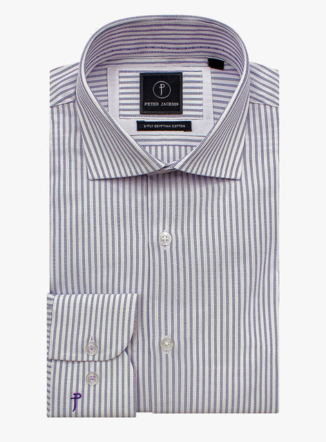 Milan Classic Stripe Grape Shirt