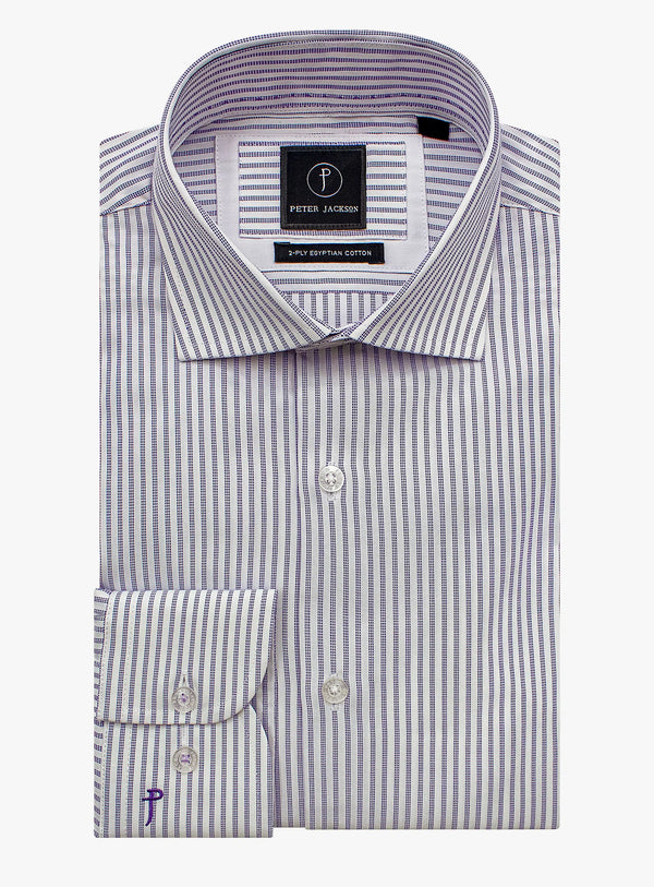 Milan Classic Stripe Grape Shirt