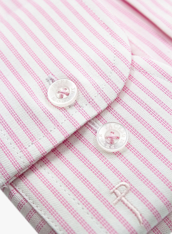 Milan Classic Stripe Light Pink Shirt