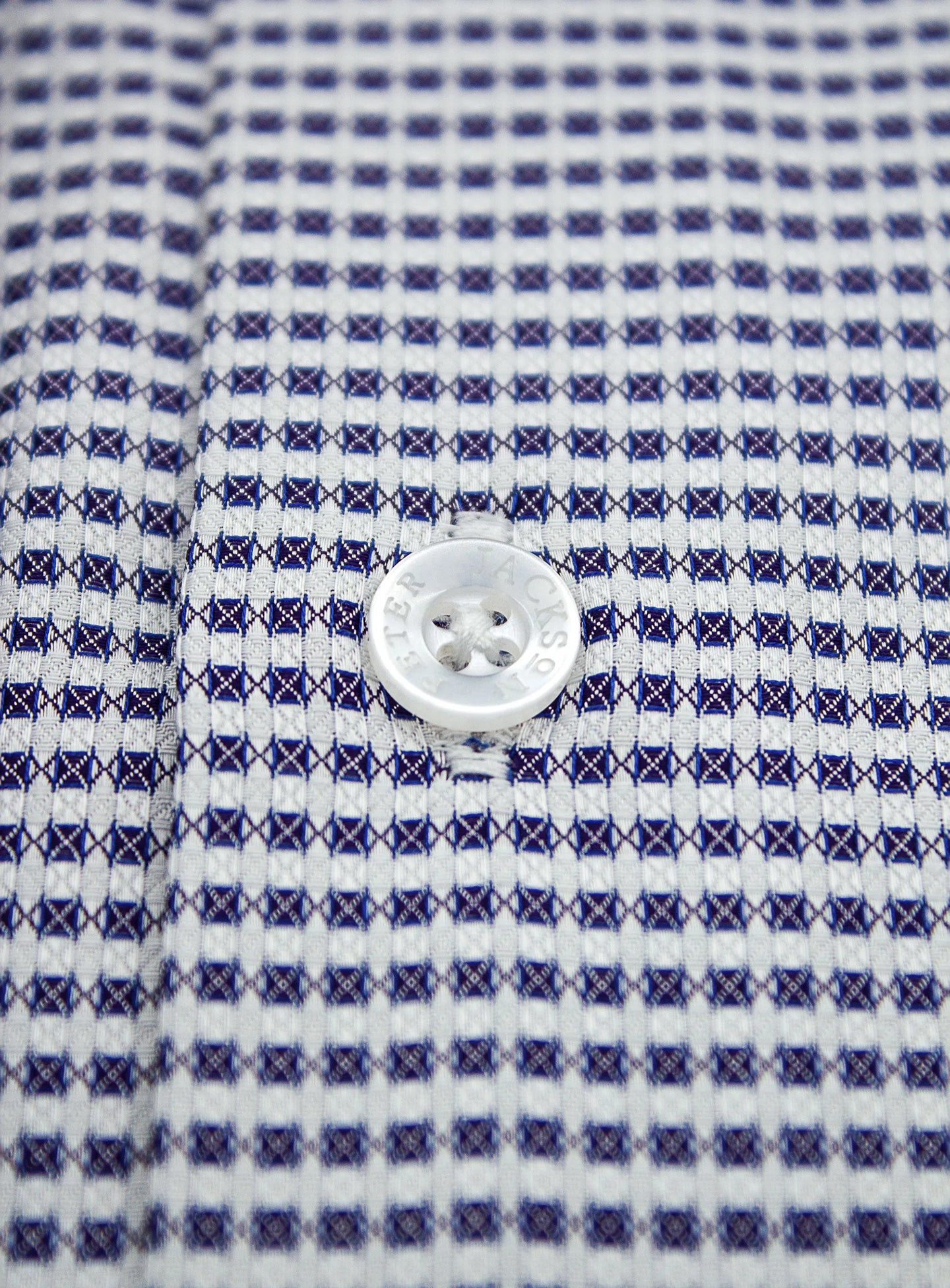 Milan Grape Dobby Grid Dot Shirt