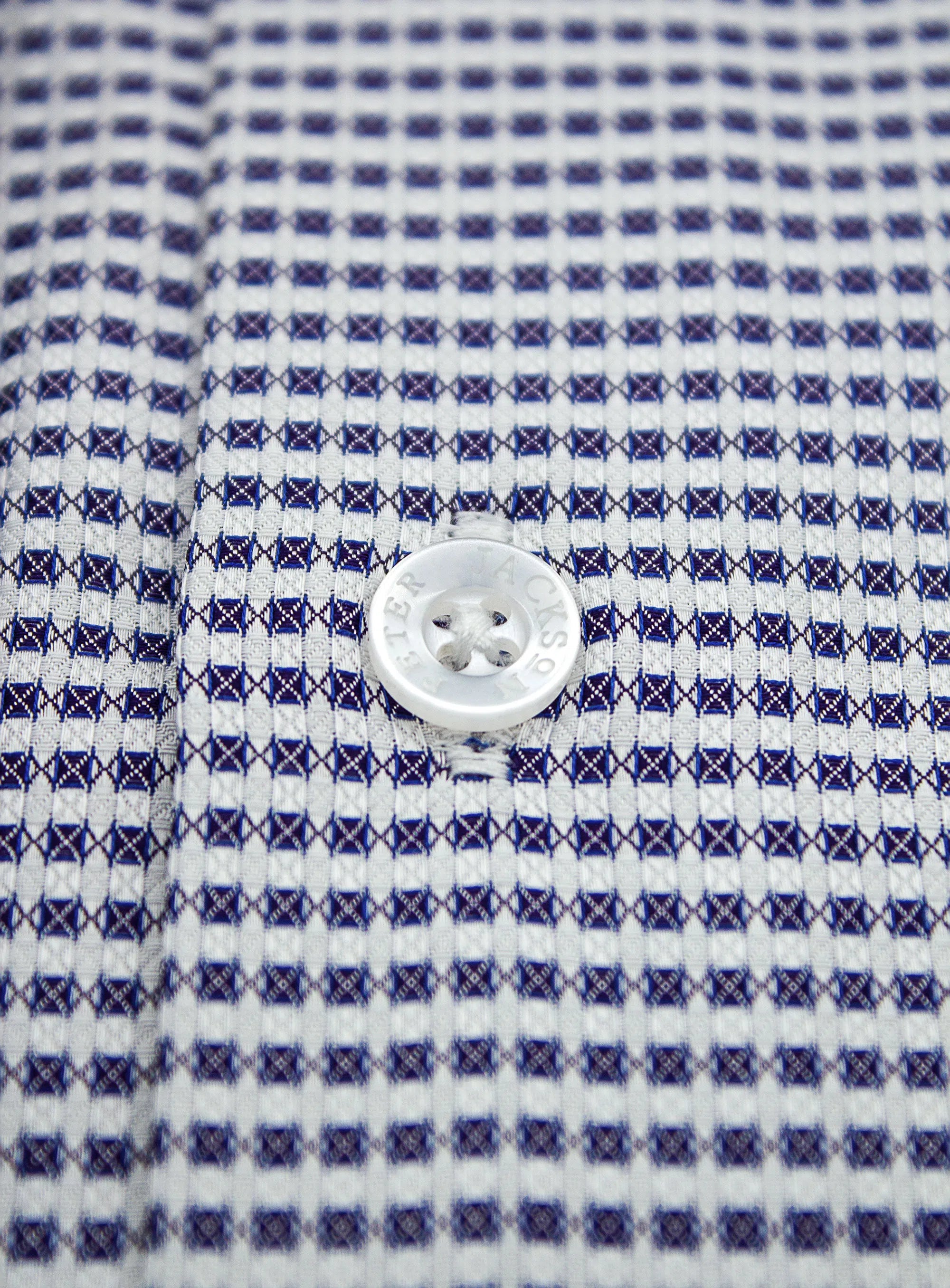 Milan Grape Dobby Grid Dot Shirt