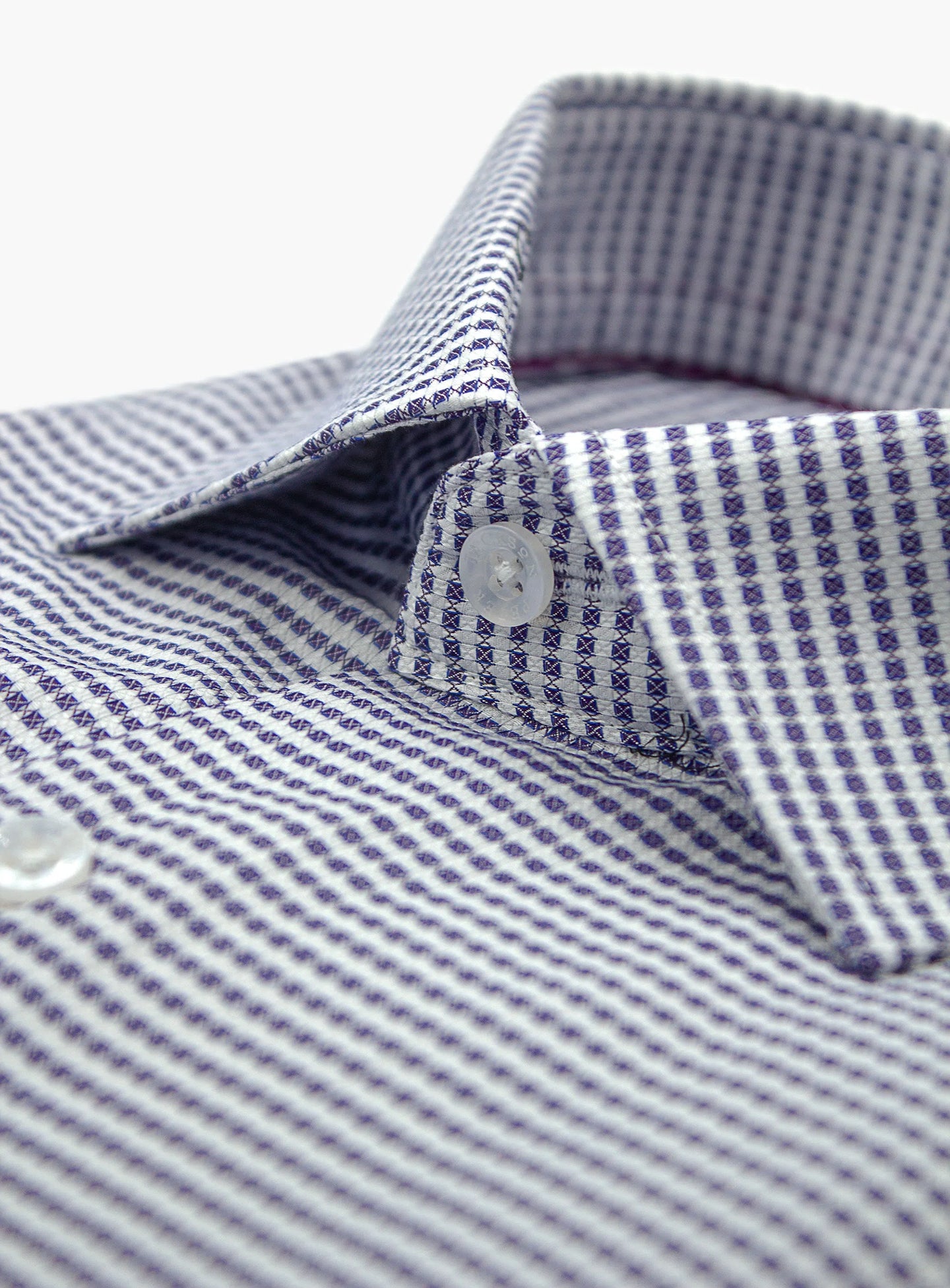 Milan Grape Dobby Grid Dot Shirt