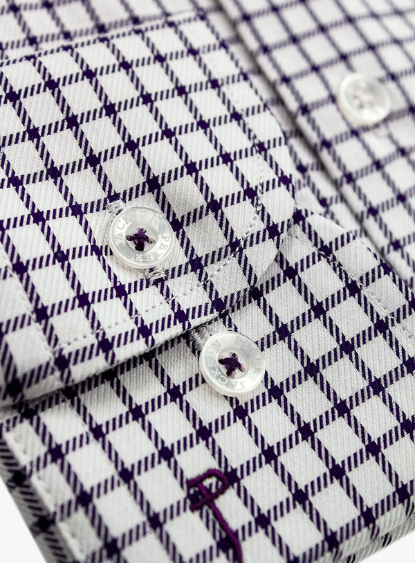 Milan Grape Mini Check Shirt