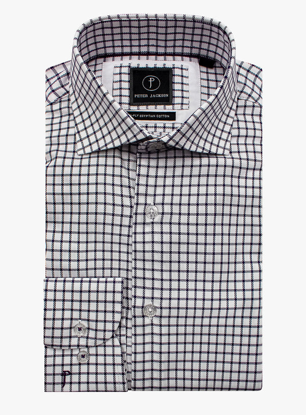 Milan Grape Mini Check Shirt