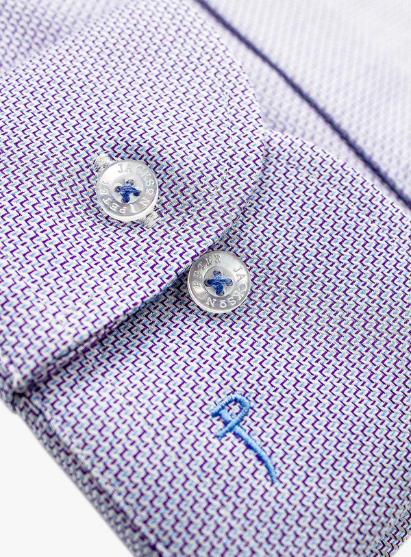 Milan Grape Stepped Weave Shirt