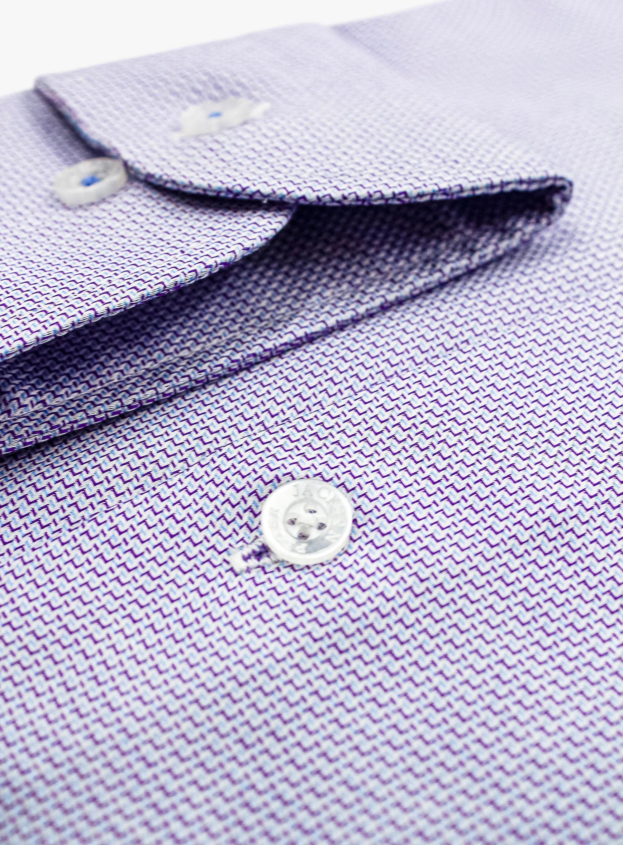 Milan Grape Stepped Weave Shirt