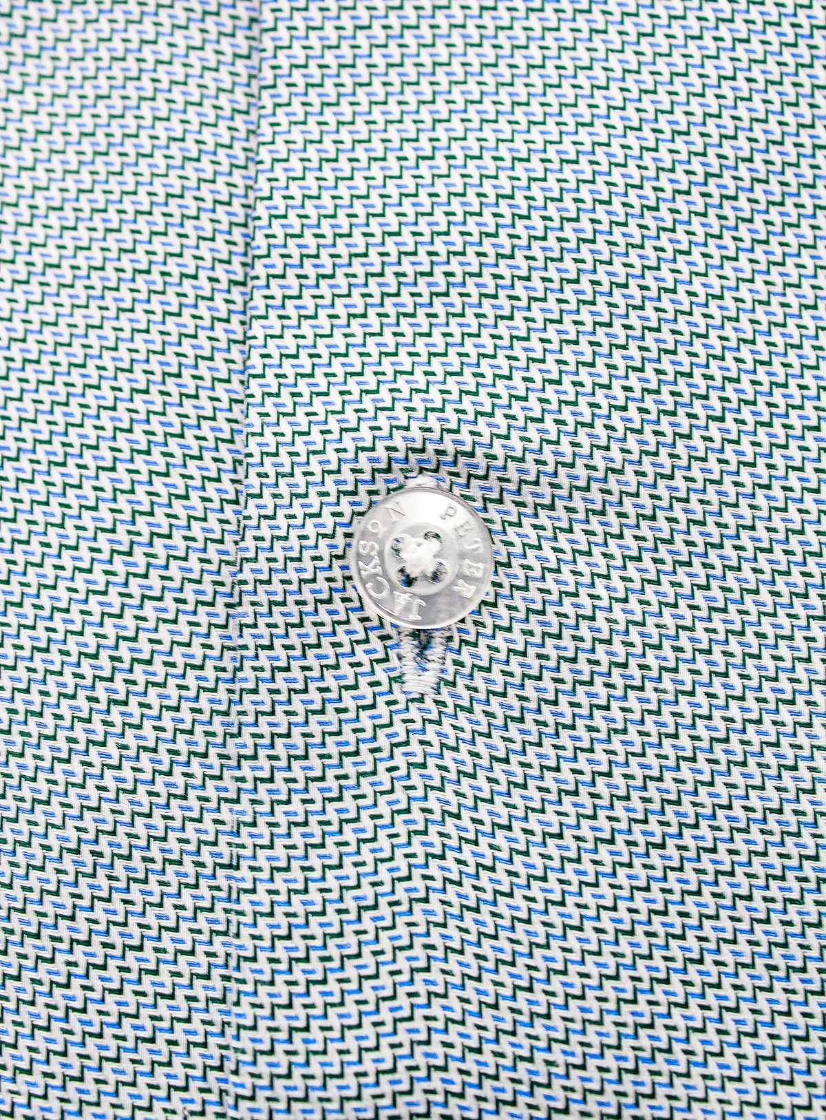 Milan Green Stepped Weave Shirt