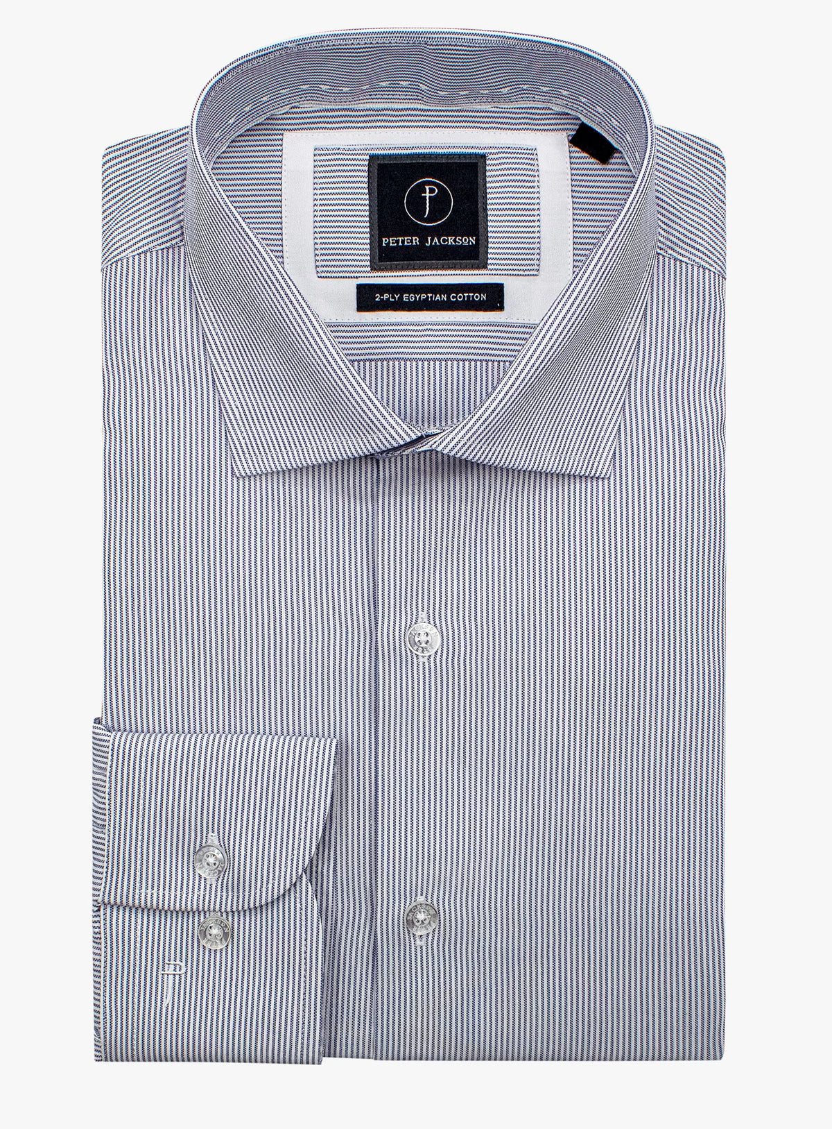 Milan Grey Oxford Stripe Shirt