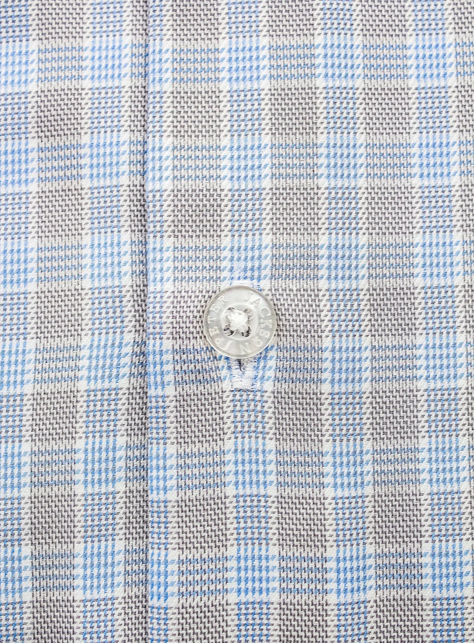 Milan Grey/Blue Plaid Shirt
