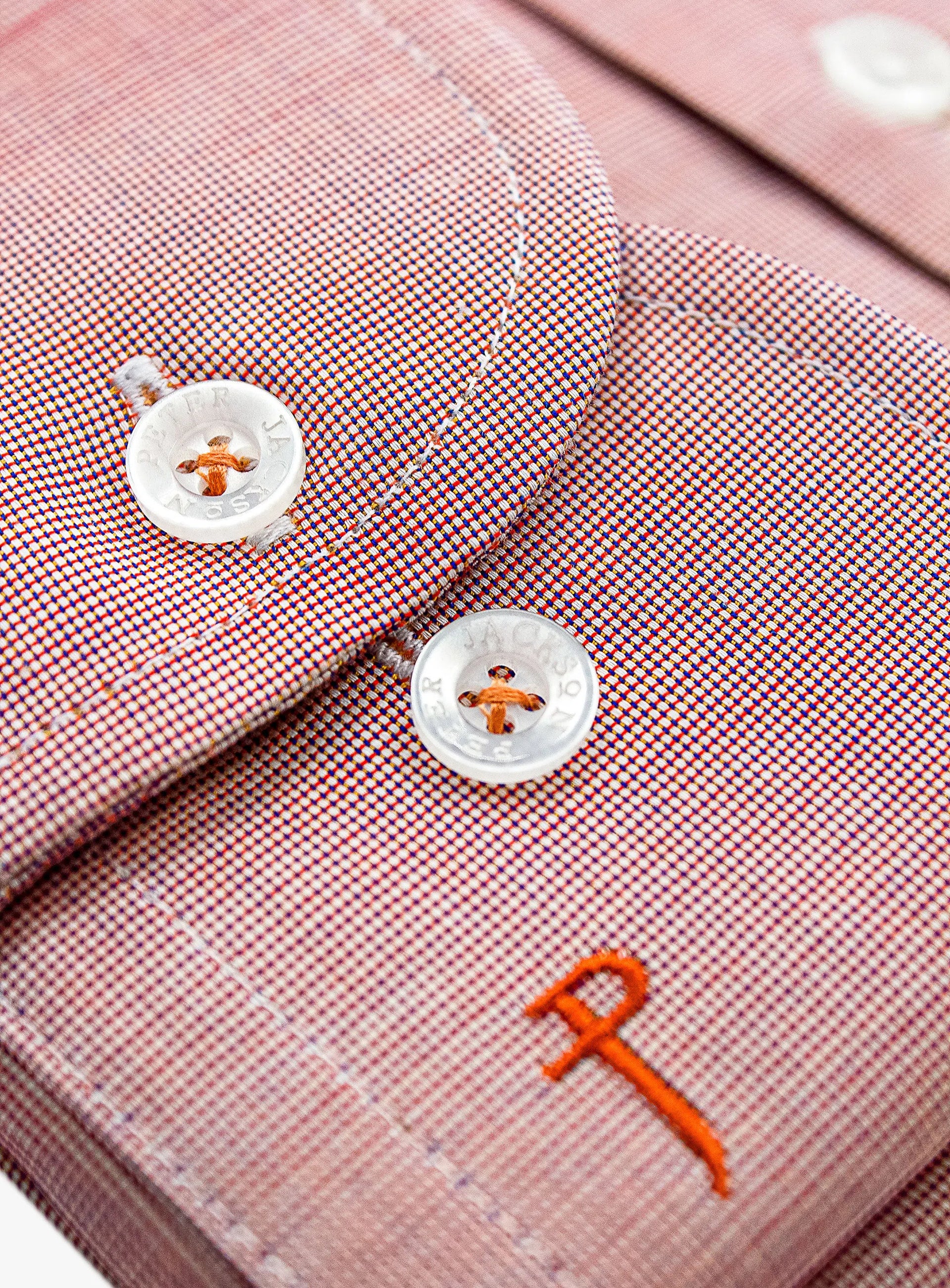 Milan Orange Micro Plain Shirt