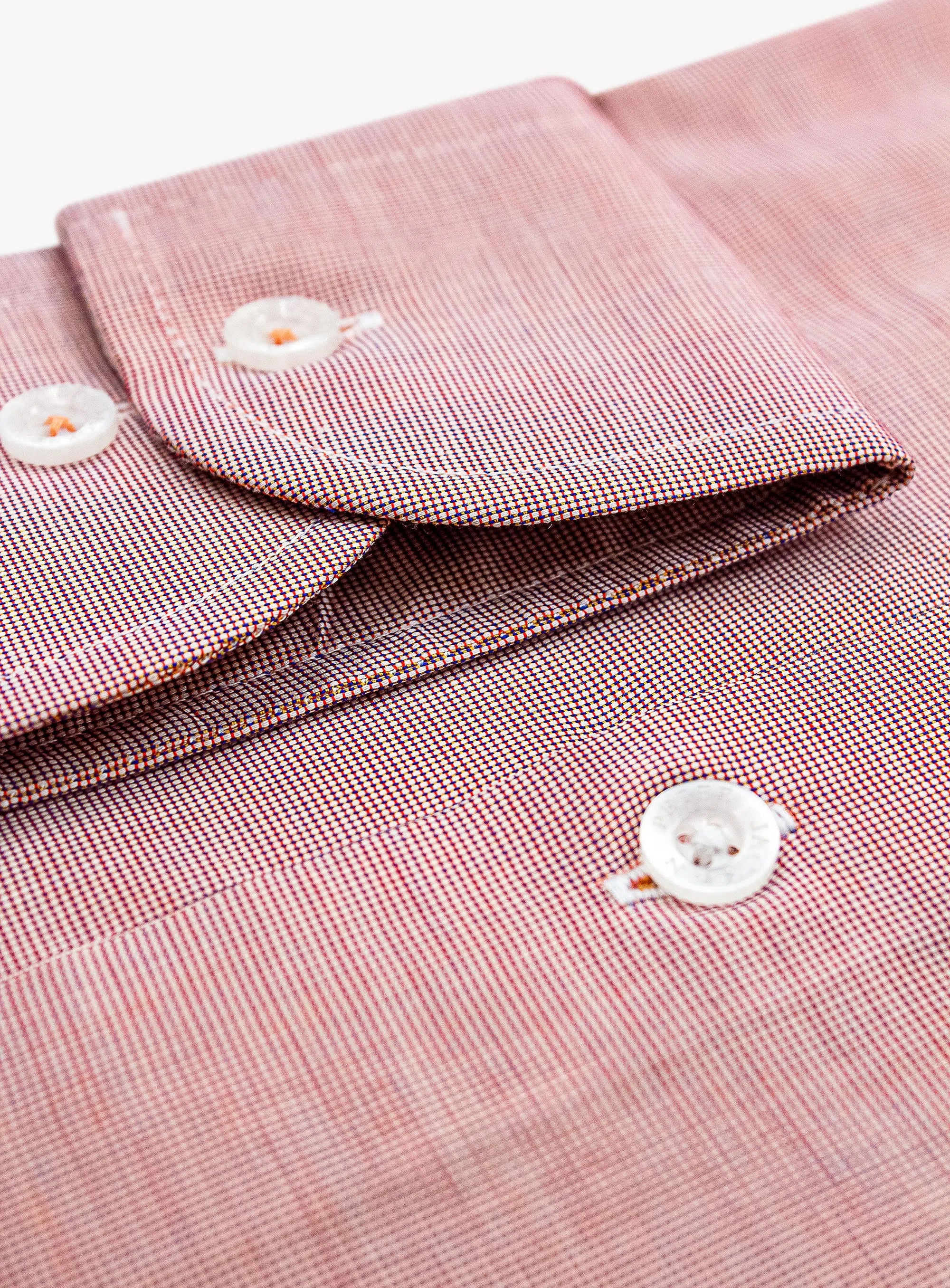 Milan Orange Micro Plain Shirt