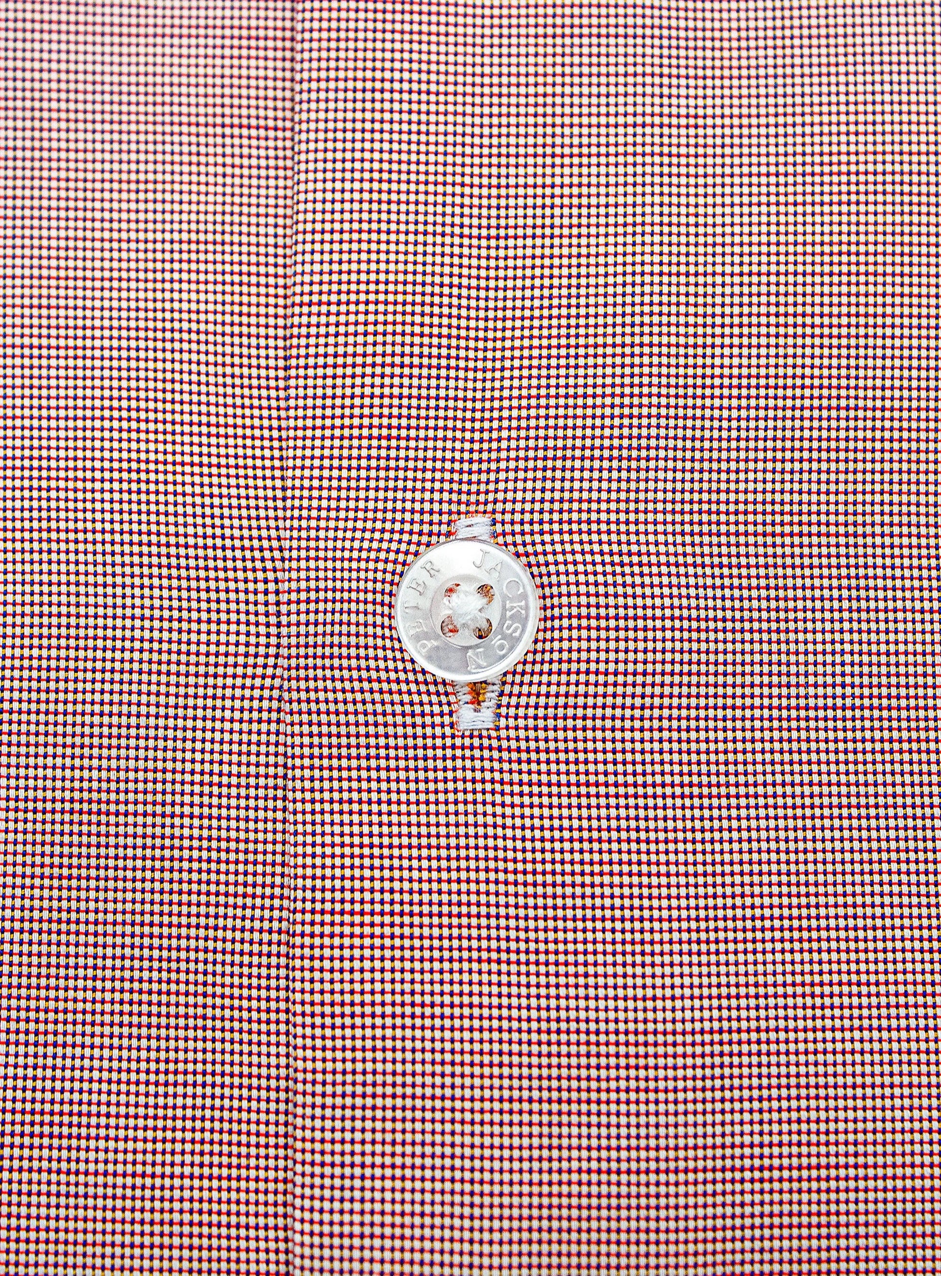 Milan Orange Micro Plain Shirt