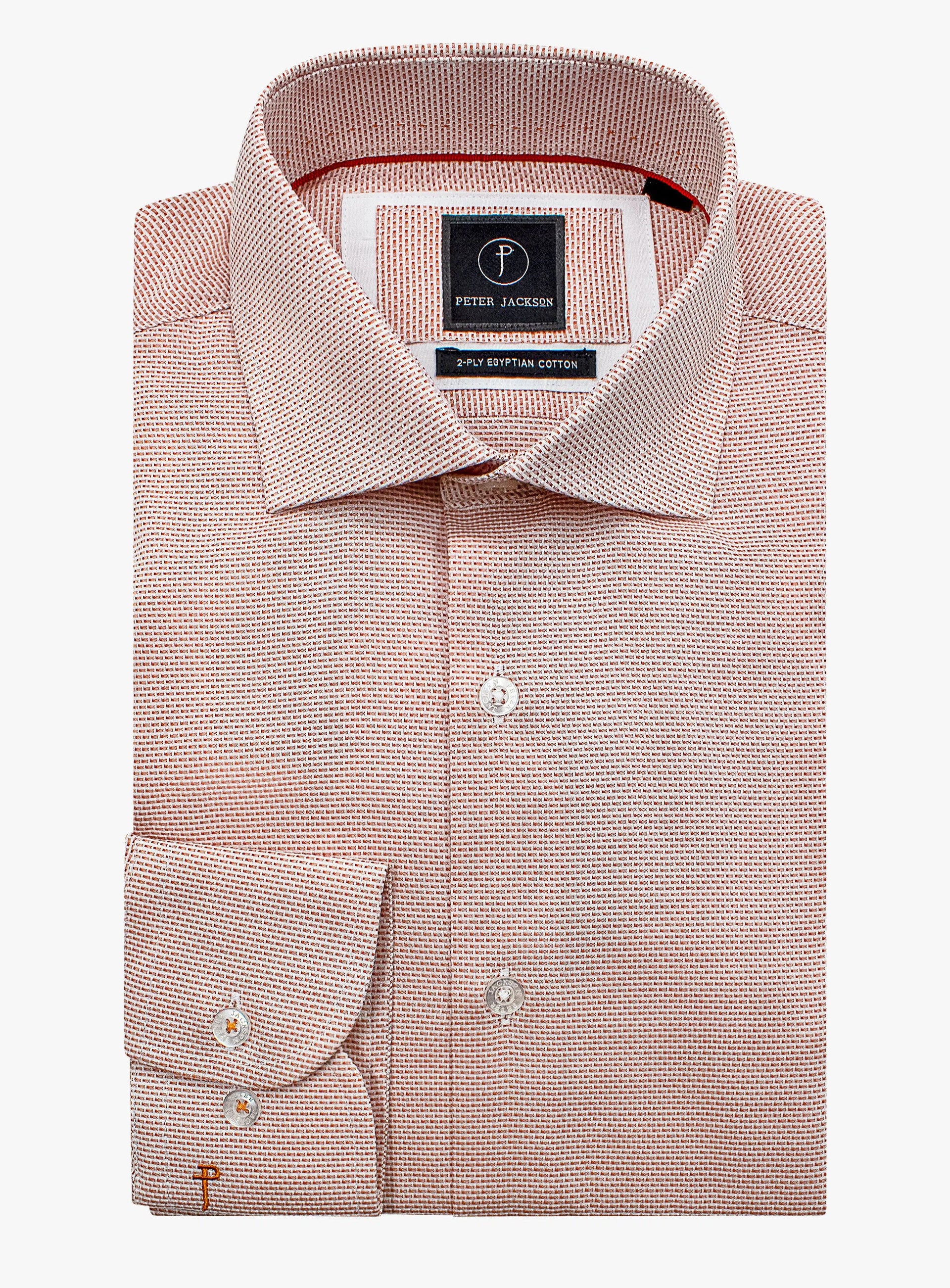 Milan Orange Micro Shirt