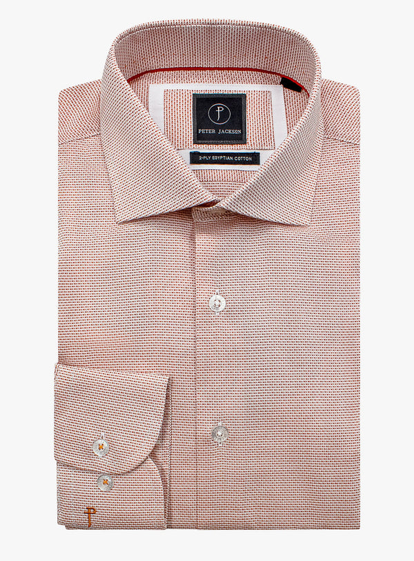 Milan Orange Micro Shirt