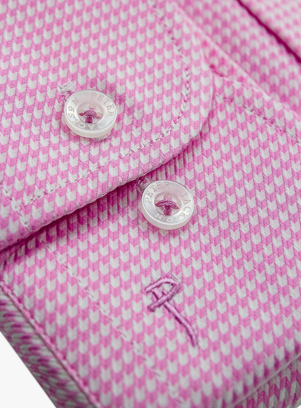 Milan Pink Puppytooth Shirt