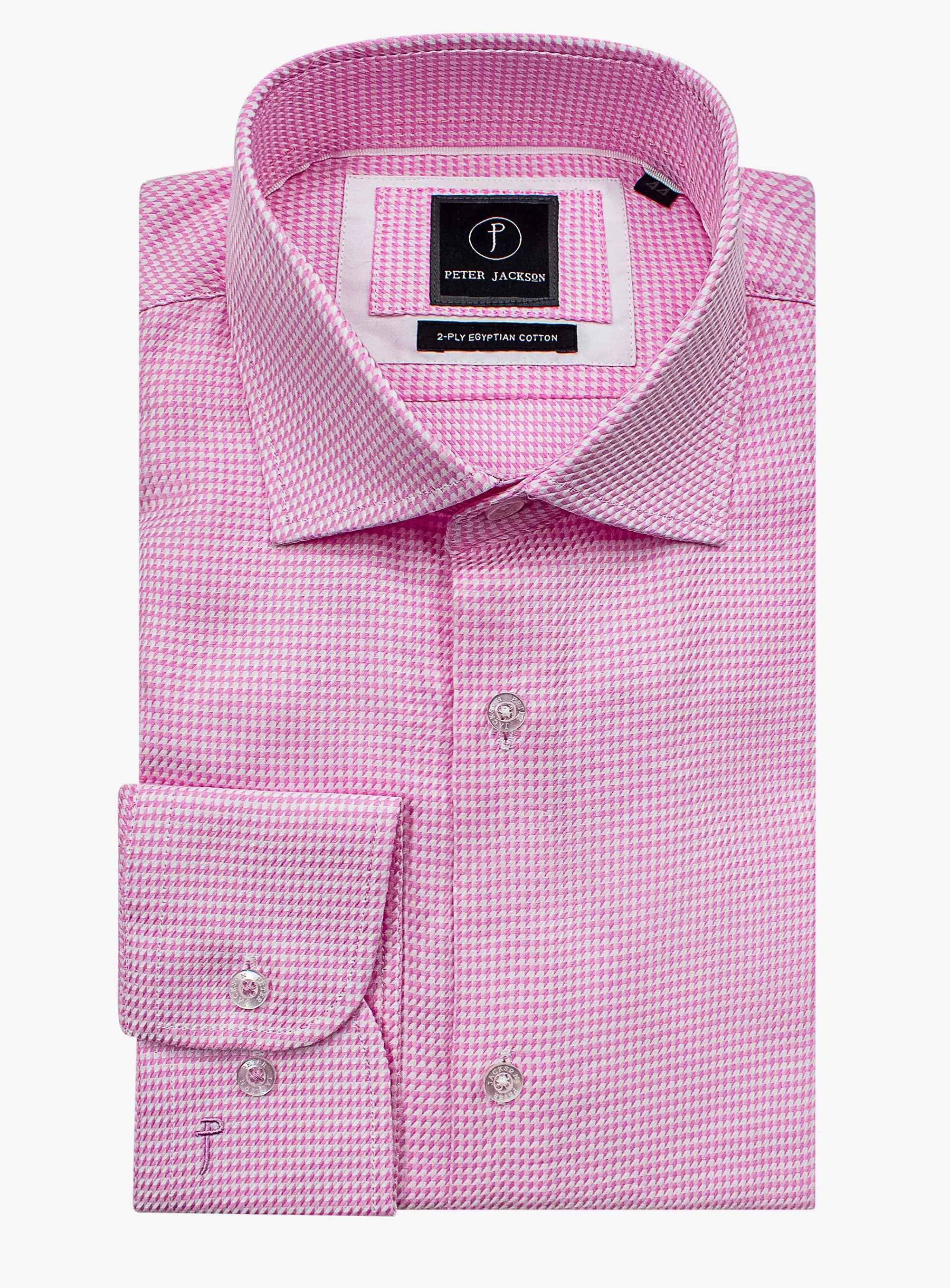 Milan Pink Puppytooth Shirt