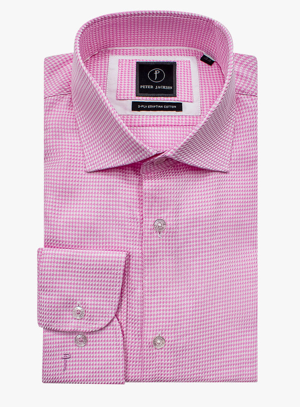 Milan Pink Puppytooth Shirt