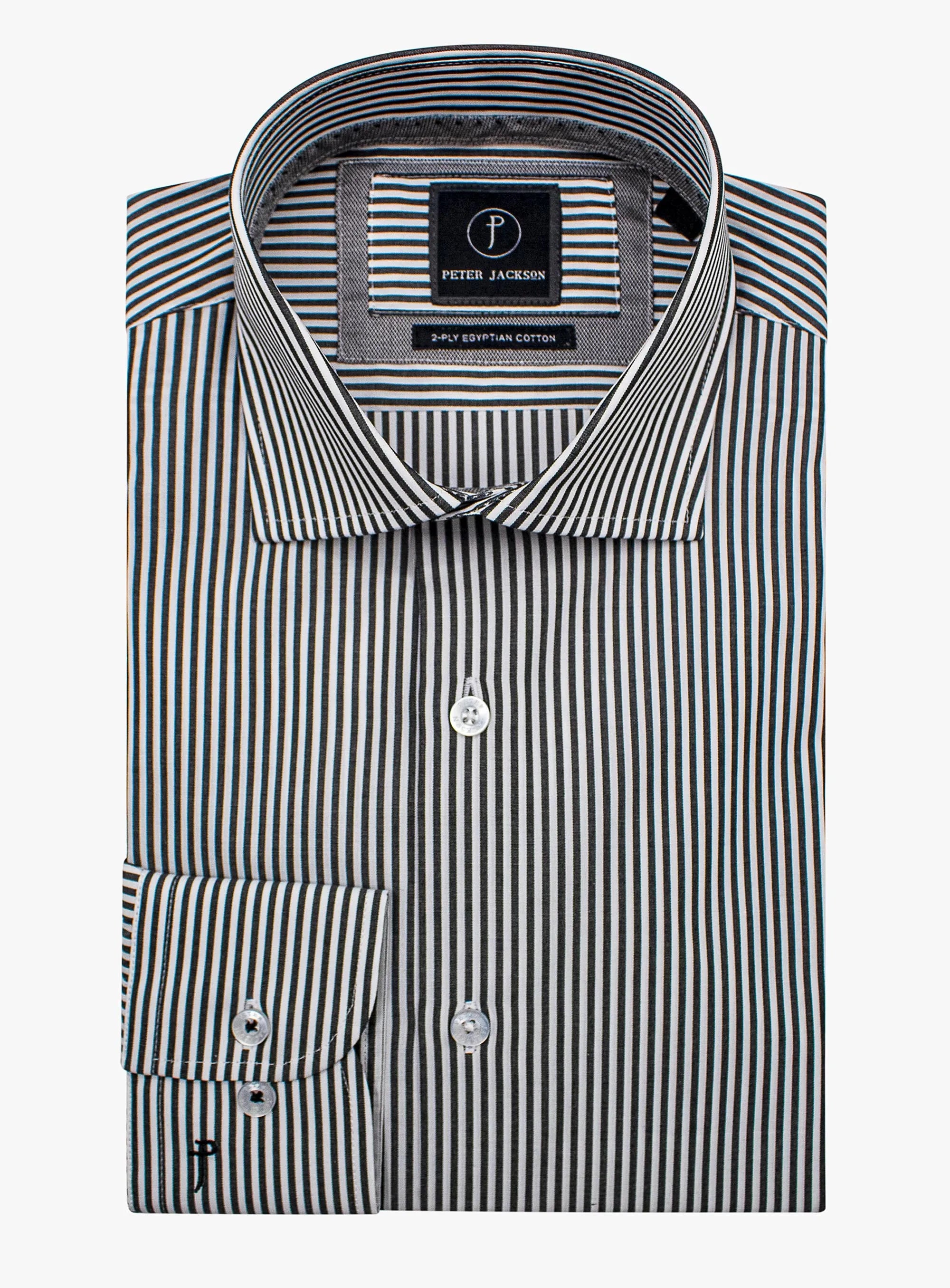 Milan Slim Black Stripe Shirt Milan Slim Black Stripe Shirt